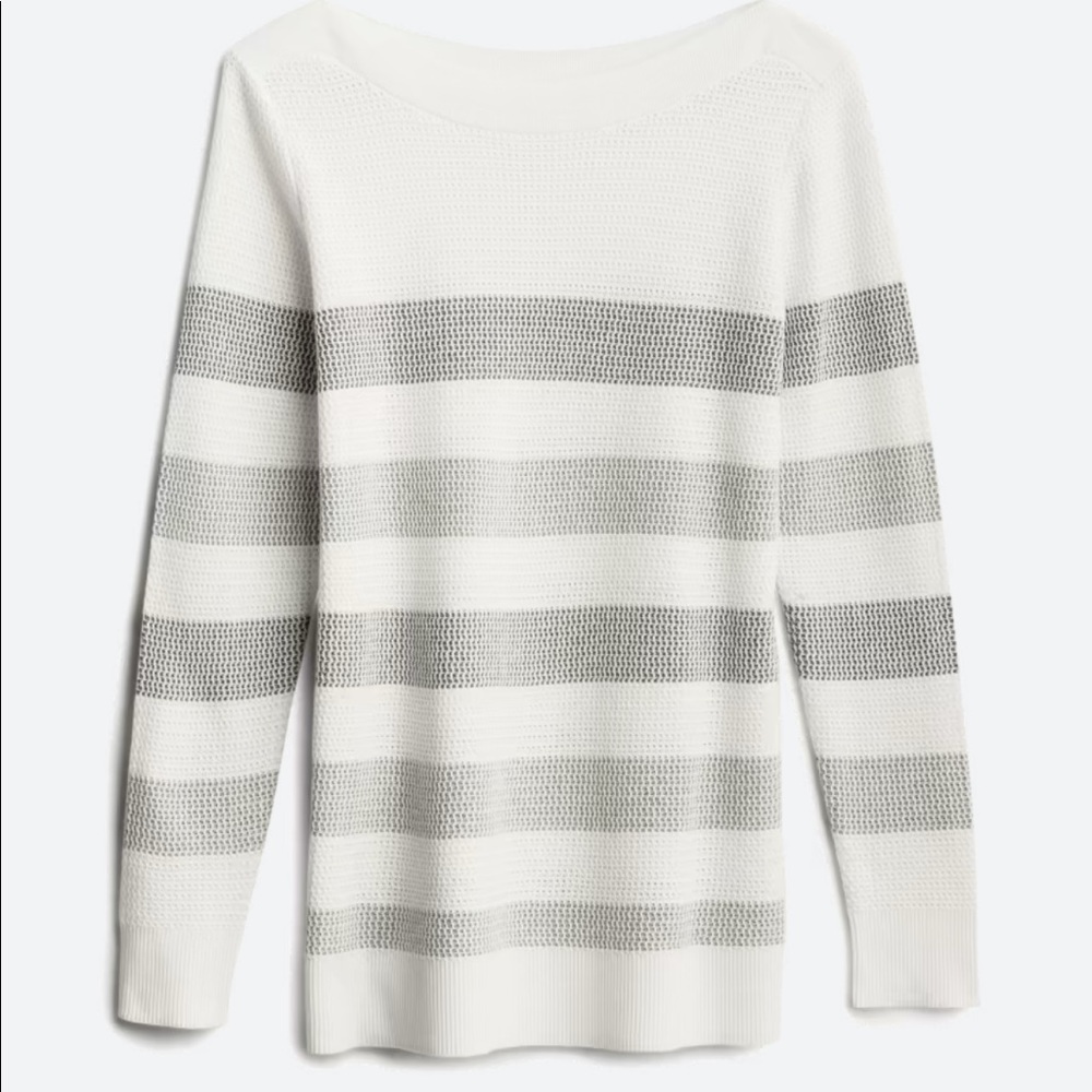 NWT Market & Spruce | Tawnee Cotton Blend Waffle Stitch Sweater
S | Light Grey